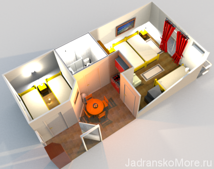 Tucepi apartment plan